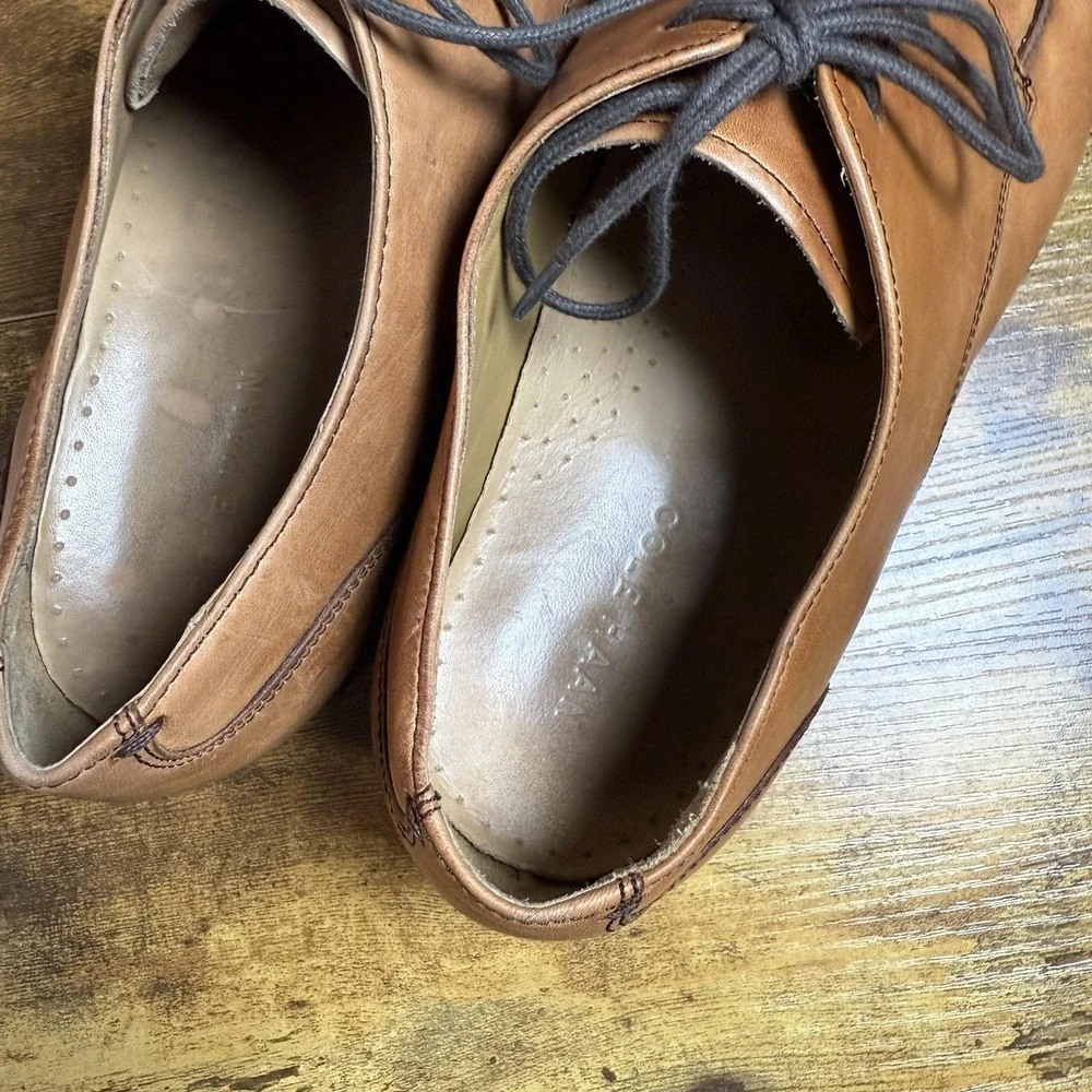 Cole Haan Cambridge C11990 Tan Leather Split Toe Derby Mens‎ Size 11 M